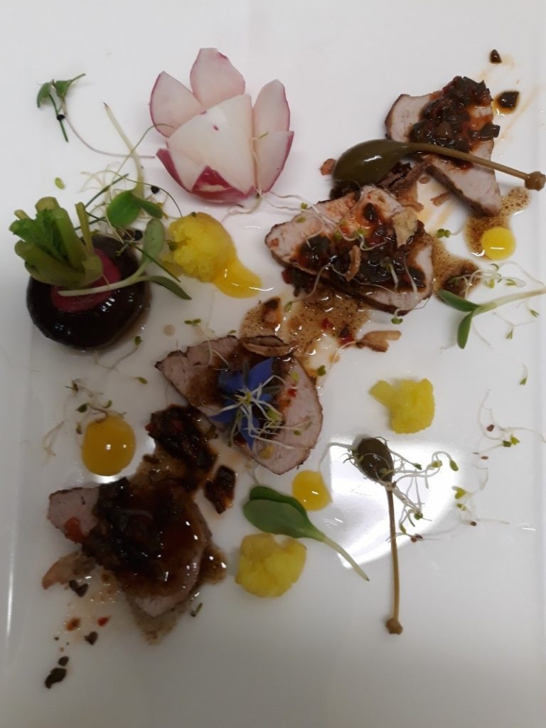 Tataki de veau mariné